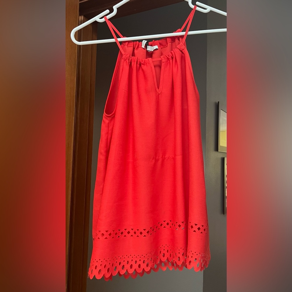 Collective Concepts Esdra laser cut details tank top, size small